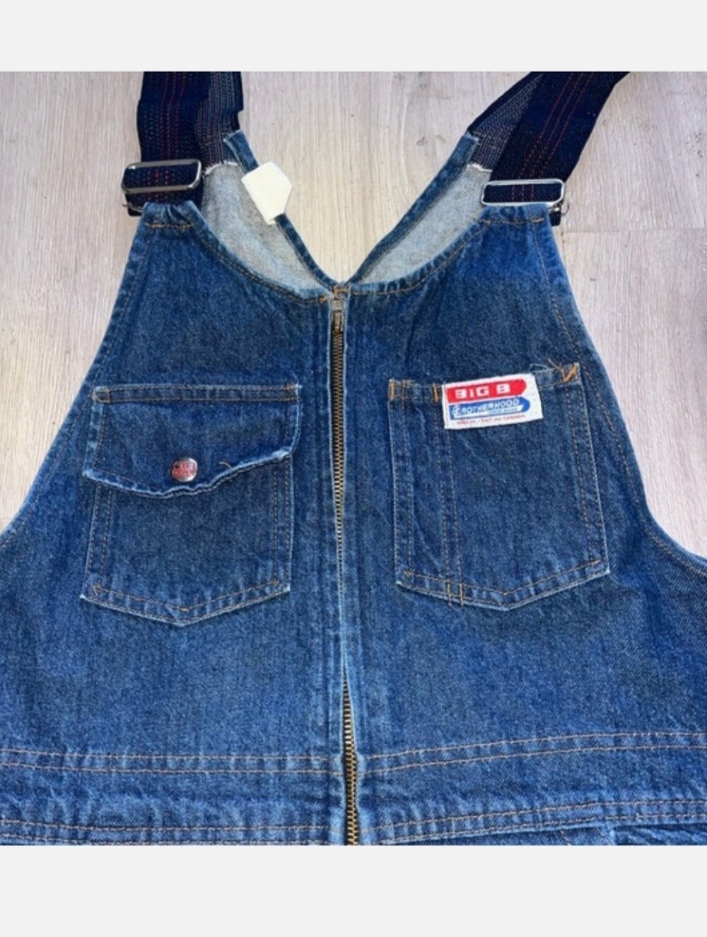 BIG B Denim Men's Straight Jeans Overalls - Dark Blue
